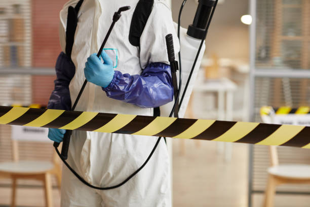 Professional Biohazard Cleanup technician working in Germantown, MD